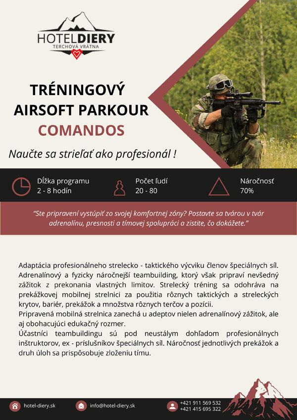 AIRSOFT TRÉNINGOVÝ PARKOUR